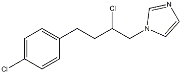 1-(2-Chloro-4-(4-chlorophenyl)butyl)-1H-imidazole 구조식 이미지