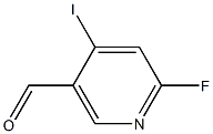 6-fluoro-4-iodonicotinaldehyde Structure