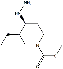 (3R,4S)-METHYL 3-ETHYL-4-HYDRAZINYLPIPERIDINE-1-CARBOXYLATE 구조식 이미지