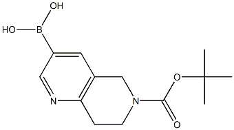 6-Boc-7,8-dihydro-5H-[1,6]naphthyridine-3-boronic acid Structure