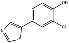 2-chloro-4-(thiazol-5-yl)phenol 구조식 이미지