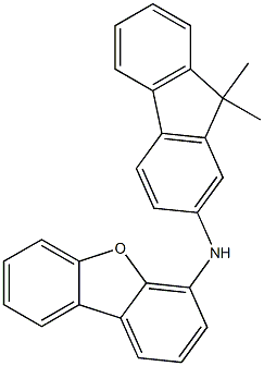 N-(9,9-dimethyl-9H-fluoren-2-yl)dibenzo[b,d]furan-4-amine Structure