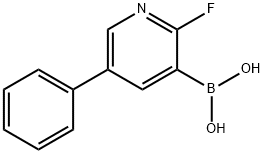2-Fluoro-5-phenylpyridine-3-boronic acid Structure