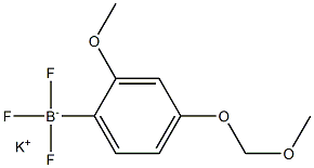 Potassium trifluoro[2-methoxy-4-(methoxymethoxy)phenyl]boranuide 구조식 이미지
