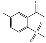 5'-Fluoro-2'-(methylsulphonyl)acetophenone 구조식 이미지