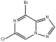 8-Bromo-6-chloro-[1,2,4]triazolo[1,5-a]pyrazine 구조식 이미지