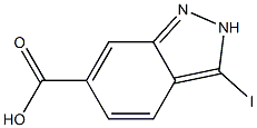 3-Iodo-2H-indazole-6-carboxylic acid 구조식 이미지