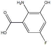 2-Amino-5-fluoro-3-hydroxy-benzoic acid 구조식 이미지
