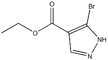 5-Bromo-1H-pyrazole-4-carboxylic acid ethyl ester 구조식 이미지