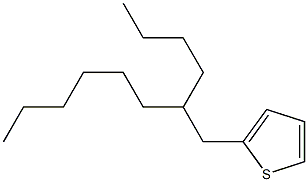 2-(2-butyloctyl)thiophene 구조식 이미지