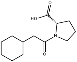 (S)-1-(2-cyclohexylacetyl)pyrrolidine-2-carboxylic acid Structure