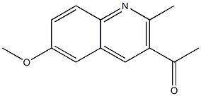 1-(6-Methoxy-2-methyl-quinolin-3-yl)-ethanone Structure