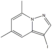 3-iodo-5,7-dimethylpyrazolo[1,5-a]pyridine Structure