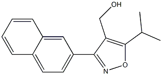 (5-isopropyl-3-(naphthalen-2-yl)isoxazol-4-yl)methanol 구조식 이미지