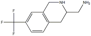 (7-(trifluoromethyl)-1,2,3,4-tetrahydroisoquinolin-3-yl)methanamine 구조식 이미지