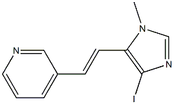 (E)-3-(2-(4-iodo-1-methyl-1H-imidazol-5-yl)vinyl)pyridine Structure