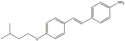 (E)-4-(4-(isopentyloxy)styryl)aniline 구조식 이미지