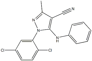 1-(2,5-dichlorophenyl)-3-methyl-5-(phenylamino)-1H-pyrazole-4-carbonitrile Structure