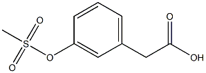 2-(3-(methylsulfonyloxy)phenyl)acetic acid 구조식 이미지