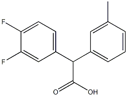2-(3,4-difluorophenyl)-2-m-tolylacetic acid Structure