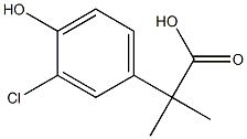 2-(3-chloro-4-hydroxyphenyl)-2-methylpropanoic acid Structure