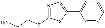 2-(5-(pyridin-3-yl)thiazol-2-ylthio)ethanamine 구조식 이미지