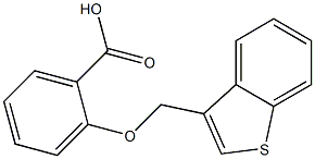 2-(benzo[b]thiophen-3-ylmethoxy)benzoic acid 구조식 이미지