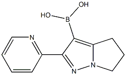 2-(pyridin-2-yl)-5,6-dihydro-4H-pyrrolo[1,2-b]pyrazol-3-ylboronic acid 구조식 이미지