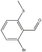 2-bromo-6-(methylthio)benzaldehyde 구조식 이미지