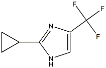 2-cyclopropyl-4-(trifluoromethyl)-1H-imidazole 구조식 이미지