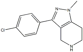 3-(4-chlorophenyl)-1-methyl-4,5,6,7-tetrahydro-1H-pyrazolo[4,3-c]pyridine 구조식 이미지