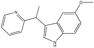 5-methoxy-3-(1-(pyridin-2-yl)ethyl)-1H-indole 구조식 이미지
