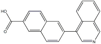6-(isoquinolin-4-yl)-2-naphthoic acid 구조식 이미지
