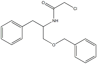 N-(1-(benzyloxy)-3-phenylpropan-2-yl)-2-chloroacetamide Structure