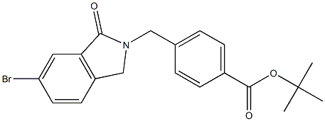 tert-butyl 4-((6-bromo-1-oxoisoindolin-2-yl)methyl)benzoate Structure