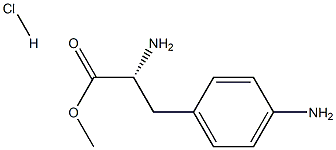 (R)-methyl 2-amino-3-(4-aminophenyl)propanoate hydrochloride Structure