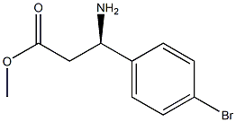 (R)-methyl 3-amino-3-(4-bromophenyl)propanoate Structure