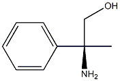 (S)-2-amino-2-phenylpropan-1-ol 구조식 이미지