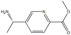 (S)-methyl 5-(1-aminoethyl)picolinate Structure