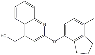 [2-(7-Methyl-indan-4-yloxy)-quinolin-4-yl]-methanol 구조식 이미지