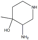 3-Amino-4-methyl-piperidin-4-ol 구조식 이미지