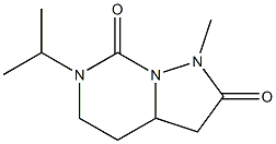 6-Isopropyl-1-methyl-tetrahydro-pyrazolo[1,5-c]pyrimidine-2,7-dione 구조식 이미지