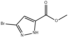 Methyl 3-bromo-1H-pyrazole-5-carboxylate 구조식 이미지