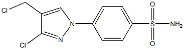 4-(3-chloro-4-(chloromethyl)-1H-pyrazol-1-yl)benzenesulfonamide Structure