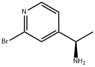 (1R)-1-(2-BROMO(4-PYRIDYL))ETHYLAMINE Structure