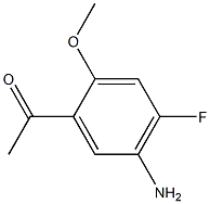 1-(5-Amino-4-fluoro-2-methoxy-phenyl)-ethanone 구조식 이미지