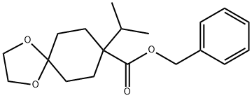 benzyl 8-isopropyl-1,4-dioxaspiro[4.5]decane-8-carboxylate Structure