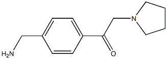 2-(4-(aminomethyl)phenyl)-1-(pyrrolidin-1-yl)ethanone 구조식 이미지