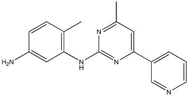 6-methyl-N1-(4-methyl-6-(pyridin-3-yl)pyrimidin-2-yl)benzene-1,3-diamine 구조식 이미지