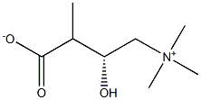 (3R)methyl-3-Hydroxy-4-(trimethylammonio)butanoate 구조식 이미지